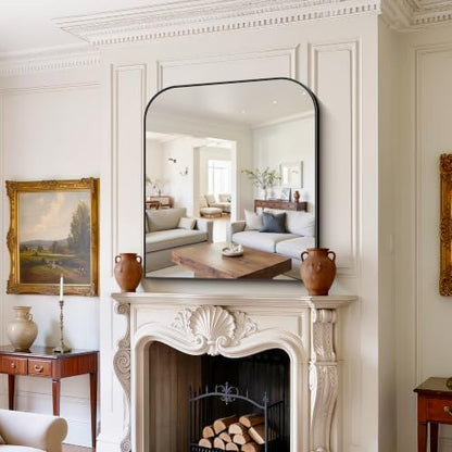 YIROMAN Bathroom Mirrors for Over Sink,36"x42" Black Bathroom Vanity Mirror