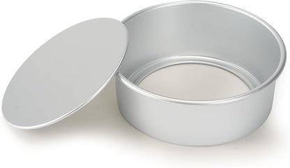 Round Cake Pan with Removable Bottom, Set of 3 (6 x 3 inch/8 x 3 inch/10 x 3 inch), Aluminum Baking Pans for Layer Cakes, Non-Stick, Evenly Heating Tools for Home Kitchen, Straight Side