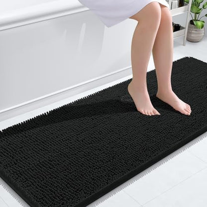 OLANLY Bathroom Runner Rugs 59x24, Extra Soft Absorbent Chenille Bath Rugs