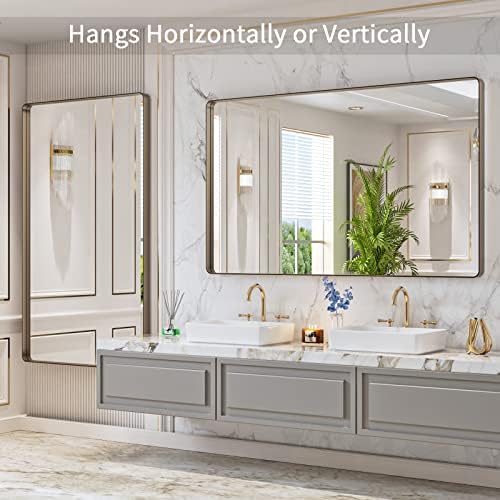 LOAAO 60"X36" Bronze Bathroom Mirror
