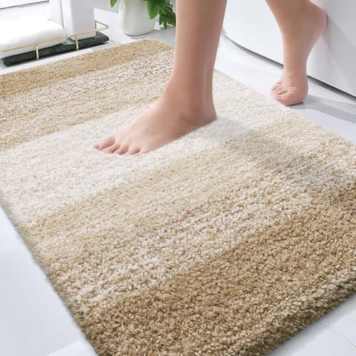 OLANLY Bathroom Rugs Mat 36x24, Extra Soft Absorbent Microfiber Bath Rugs
