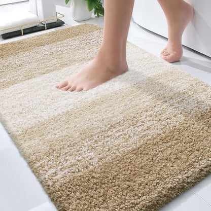 OLANLY Bathroom Rugs Mat 36x24, Extra Soft Absorbent Microfiber Bath Rugs