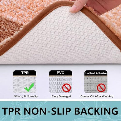 Arotive Microfiber Bathroom Rugs, Shaggy Soft Absorbent Bath Rug, 44x24