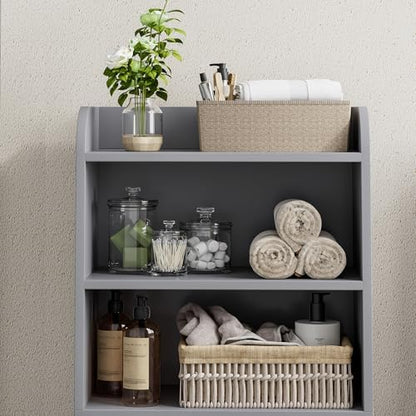 Homhedy Small Bathroom Storage Cabinet, Toilet Paper Storage Cabinet