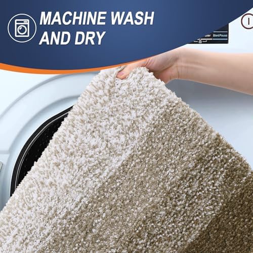 OLANLY Bathroom Runner Rug 44x24, Extra Soft Absorbent Microfiber Bath Rugs