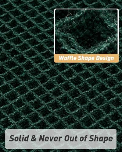 Upgraded Waffle Bath Mat Ultra Absorbent Non Slip Bathroom Mat, 18" x 30"