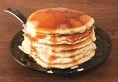 Lodge Round Seasoned Cast Iron Griddle - Round-Shaped, Pre-Seasoned Iron Griddle Pan - Non-Toxic, PFAS-Free Cookware - Compatible with Stovetop, Oven, Grill, or Campfire - 10.5 Inches (Pack of 5)