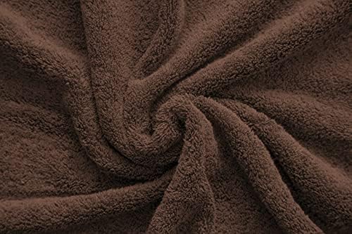 American Veteran Towel, 100% Cotton Turkish Bath Towels for Bathroom 4 Pack, 27x54 Extra Large Premium Soft Drying Bathroom Towels, Brown
