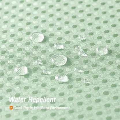 Gibelle Extra Long Mint Green Fabric Shower Curtain, 72 x 84