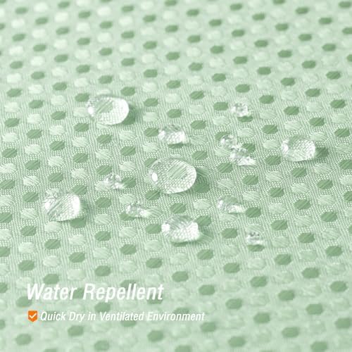 Gibelle Long Mint Green Fabric Shower Curtain, 72 x 78