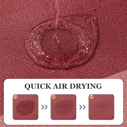 ACCUMTEK Non Slip Bath Mat, Thin Bathroom Rugs Fit Under Door, Quick Dry Bath Mats, Machine Washable Bath Rugs for Bathroom, Bathtub & Kitchen, Red/Bordered/32 x20
