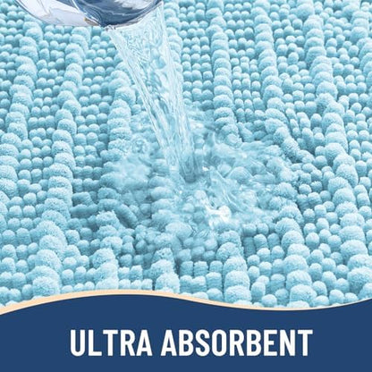 Arotive Bathroom Rugs Mat 30x17, Soft Absorbent Chenille Shaggy Bath Mat
