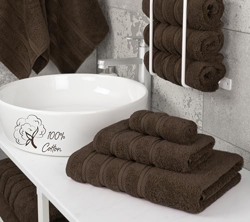 American Soft Linen 100% Cotton Luxury Turkish Towels, 3 Piece Towel Set