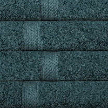Superior Egyptian Cotton Plush & Absorbent, Hand Towel Set of 4, Teal