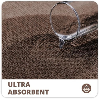 Bath Mat,Ultra Thin Bathroom Runner Rugs,Large Bath Mats for Bathroom,Quick Dry,Non-Slip,Machine Washable,Low Pile,Bath Rug,Shower Outside,Sink,Home Decor Accessories.Brown,1'5"x4'11"（17x59inch）