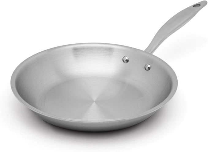 Heritage Steel 5 Piece Essentials Cookware Set | Made in USA | Titanium Series 316Ti Stainless Steel with 5-Ply Construction | Induction-Ready and Fully Clad