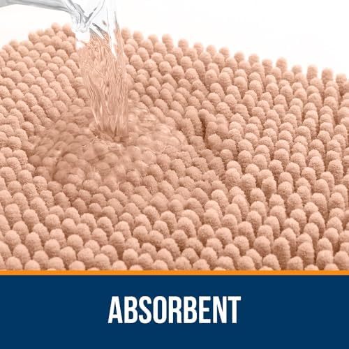 OLANLY Bathroom Runner Rugs 59x20, Extra Soft Absorbent Chenille Bath Rugs