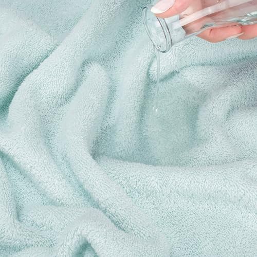 American Soft Linen Salem Washcloth Sets, 4 Piece Luxury 600 GSM 100% Cotton Washcloths for Bathroom, 13x13 inches Washrags Premium Quality Hand Face Towels, Mint