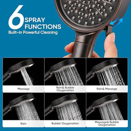 Cobbe Filtered Shower Head with Handheld, Water Softener for Hard Water