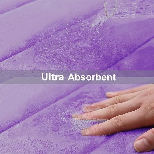 Buganda Memory Foam Bath Mat 24 x 16, Ultra Soft Absorbent Bathroom Rugs