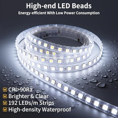 60"x40" LED Bathroom Mirror with Lights, Backlit+Frontlit, Anti-Fog