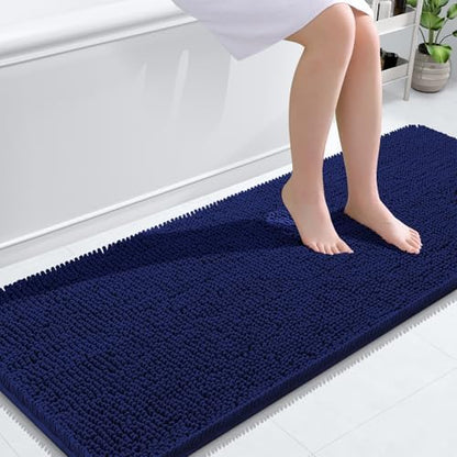 OLANLY Bathroom Runner Rugs 59x24, Extra Soft Absorbent Chenille Bath Rugs