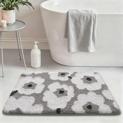 LUMI Bathroom Rug 24x36, Soft Absorbent Microfiber Bath Mat, Non Slip