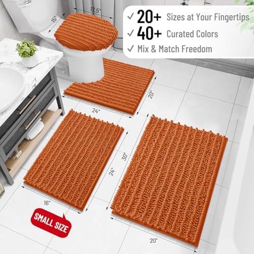 Arotive Bathroom Rugs Mat 36x24, Soft Absorbent Chenille Shaggy Bath Mat