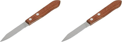 Chef Craft Select Stainless Steel Granny Knife, 6.75 inches in Length 3 inch Blade, Wood Handle (Pack of 2)