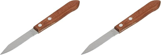Chef Craft Select Stainless Steel Granny Knife, 6.75 inches in Length 3 inch Blade, Wood Handle (Pack of 2)