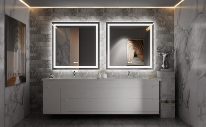 Amorho LED Bathroom Mirror 32"X32" with Front Light and Backlit
