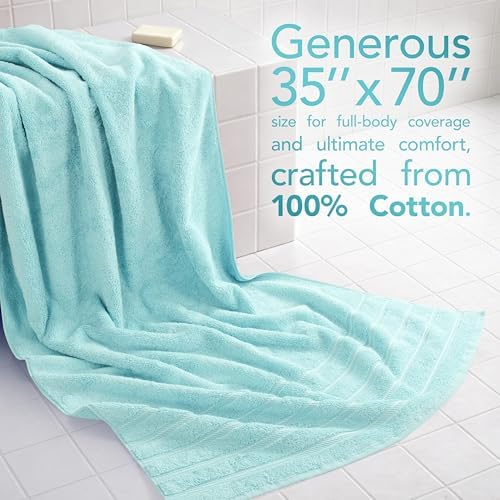 American Soft Linen 100% Cotton Luxury Turkish Towels, 2PC 35x70 Bath Sheet