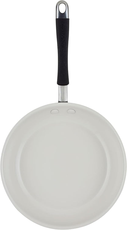 Rachael Ray Cucina Ceramic Nonstick Cookware Pots and Pans Set, 13-Piece, Peppercorn