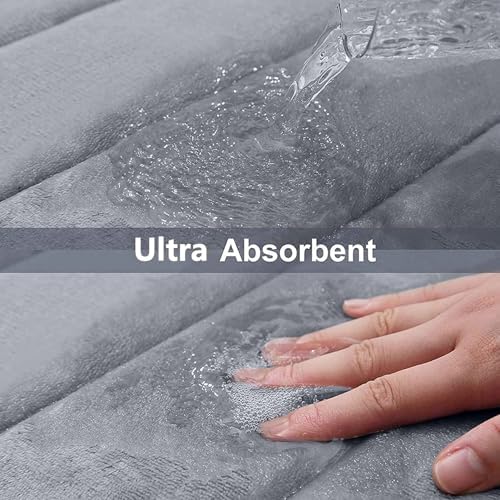 Buganda Memory Foam Bath Mat 47 x 17, Ultra Soft Absorbent Bathroom Rugs