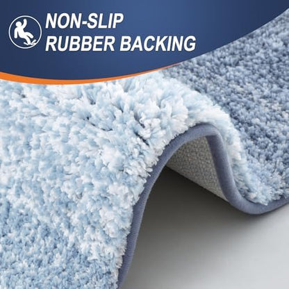 OLANLY Microfiber Bathroom Rugs Sets 3 Piece, 30"x20"+24"x16"+24"x20"