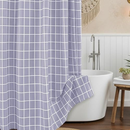 Fabric Farmhouse Shower Curtain-Cloth Extra Long Shower Curtains Bathroom