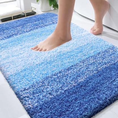 OLANLY Bathroom Rugs Mat 34x21, Extra Soft Absorbent Microfiber Bath Rugs