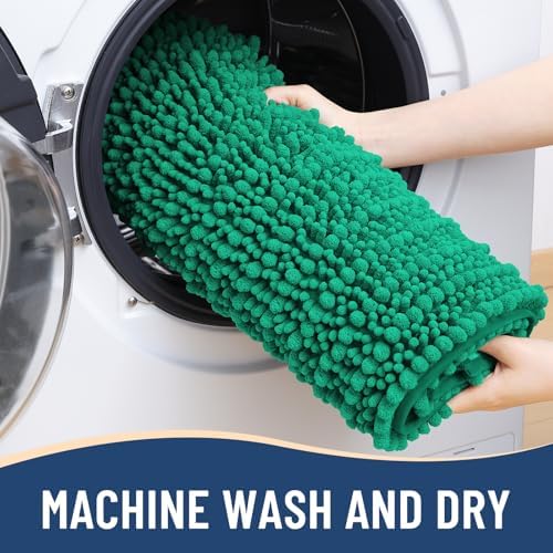Arotive Bathroom Rugs Mat 24x16, Soft Absorbent Chenille Shaggy Bath Mat
