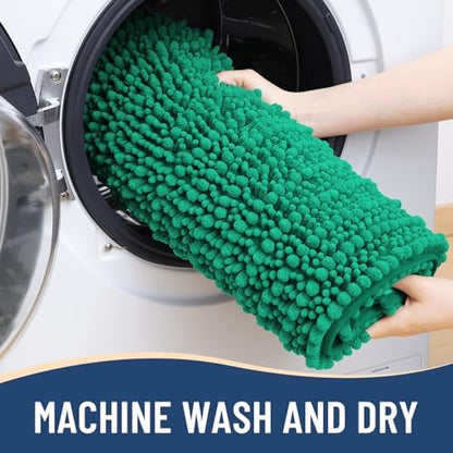 Arotive Bathroom Rugs Mat 24x16, Soft Absorbent Chenille Shaggy Bath Mat