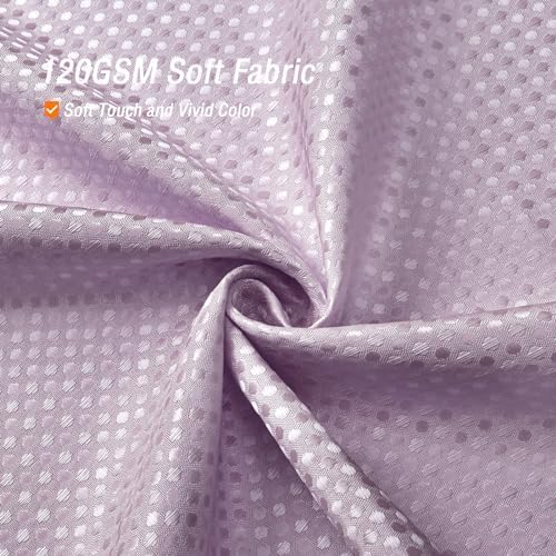 Gibelle Long Lavender Fabric Shower Curtain, 72 x 78