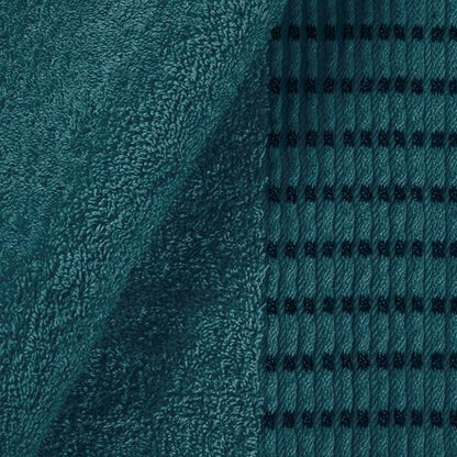 BELIZZI HOME Ultra Soft 3 Pack Cotton Towel Set, Contains a Bath Towels 28x55 inch, a Hand Towels 16x24 inch & a Wash Cloths 12x12 inch, Ideal Everyday use, Compact & Lightweight - Teal