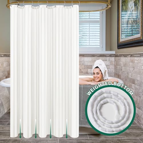 Fabric Shower Curtain Liner 72x72 Inch-Standard Size Cloth Shower Liners