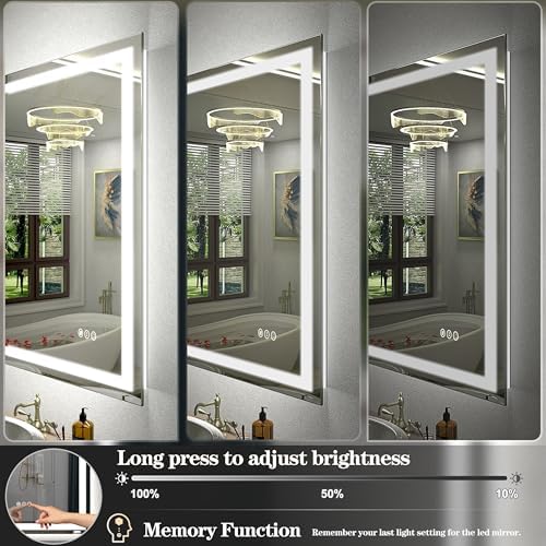 48x40 Inch LED Bathroom Mirror