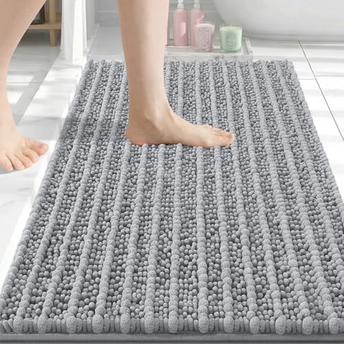 Arotive Bathroom Rugs Mat 30x20, Soft Absorbent Chenille Shaggy Bath Mat