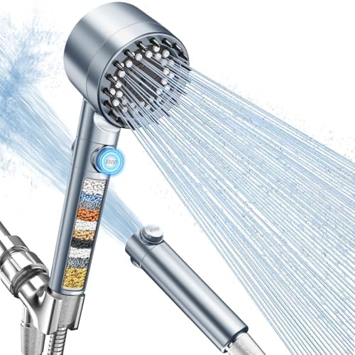 FEELSO Filtered Shower Head with Handheld, High Pressure Shower Filter Head