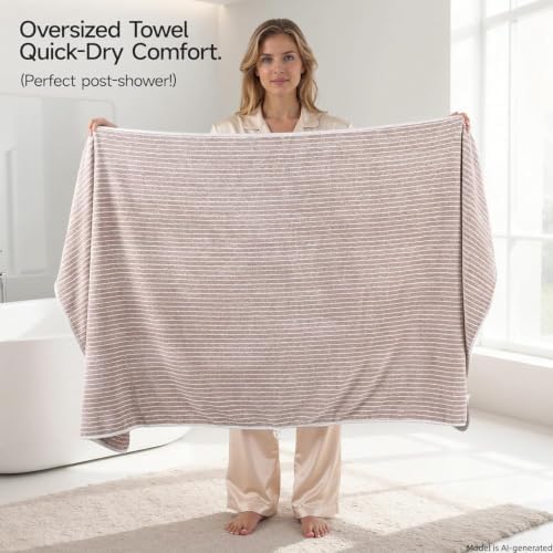 Microfiber Bath Towel 35x70 Inches - Ultra Soft Quick Dry, Lightweight for Gym, Spa, Travel | Hotel Grade & Multi-Use| Single Pack