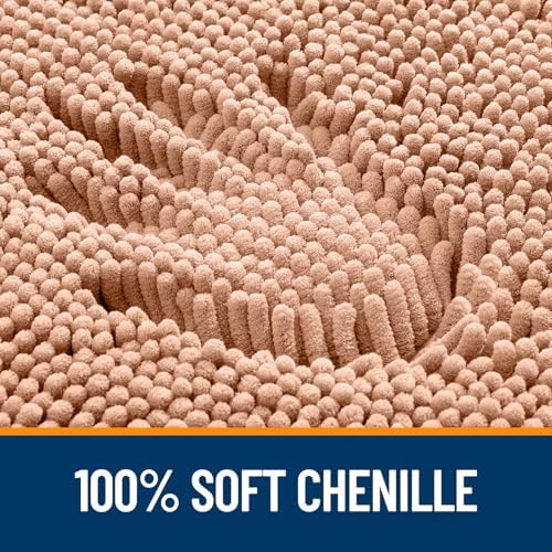 OLANLY Bathroom Runner Rugs 59x24, Extra Soft Absorbent Chenille Bath Rugs