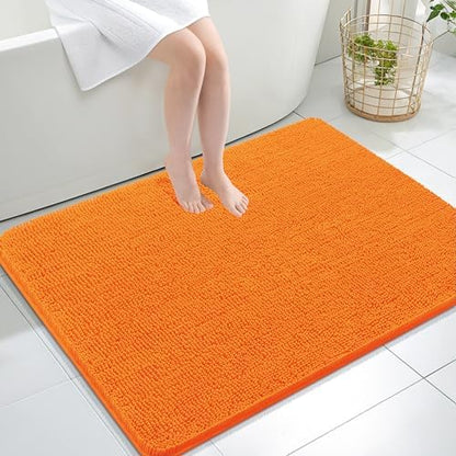 OLANLY Large Bathroom Rugs 44x32, Extra Soft Absorbent Chenille Bath Rugs