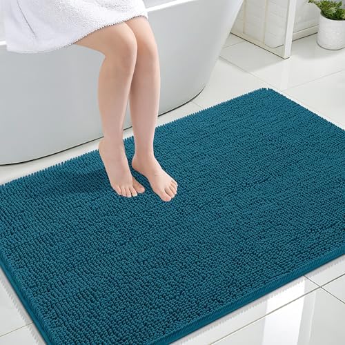 OLANLY Large Bathroom Rugs 44x32, Extra Soft Absorbent Chenille Bath Rugs