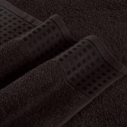GLAMBURG 100% Cotton 2 Pack Oversized Bath Towel Set 28x55 Inches, Ultra Soft Highly Absorbant Compact Quickdry & Lightweight Large Bath Towels, Ideal for Gym Travel Camp Pool - Chocolate Brown
